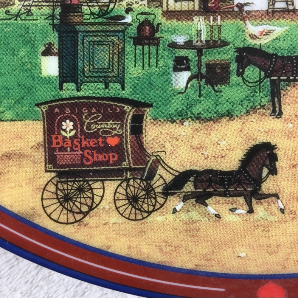 Vintage CHARLES WYSOCKI Peppercricket Farms Plate - Picture 8 of 10